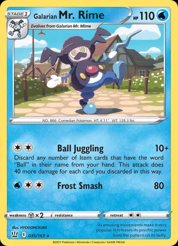 Galarian Mr. Rime — Battle Styles, Rare