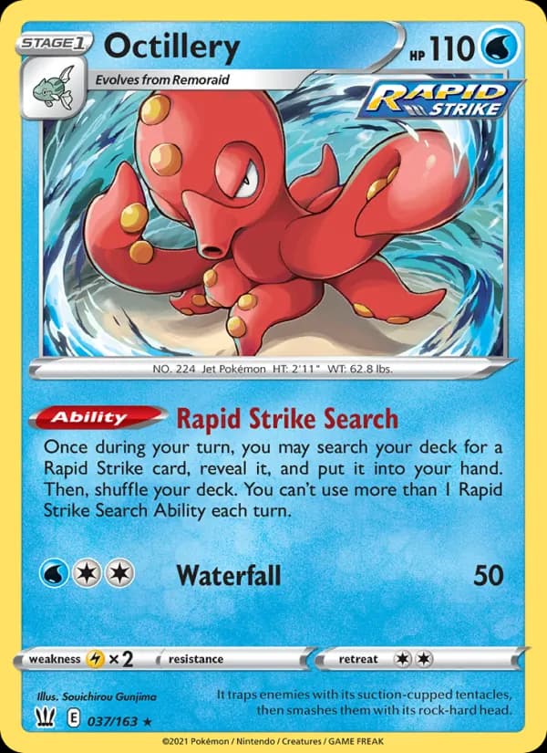 Octillery — Battle Styles, Holo Rare