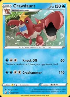 Crawdaunt — Battle Styles — Uncommon