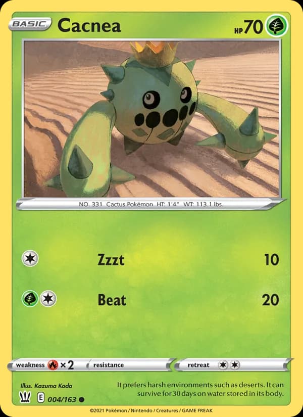 Cacnea — Battle Styles, Common