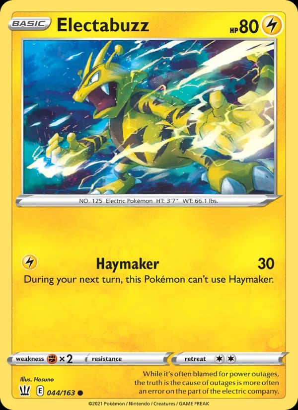 Electabuzz — Battle Styles, Common