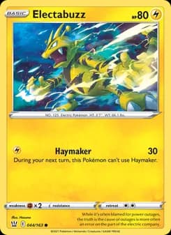 Electabuzz — Battle Styles — Common
