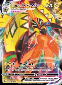Tapu Koko VMAX — Battle Styles — Holo Rare VMAX