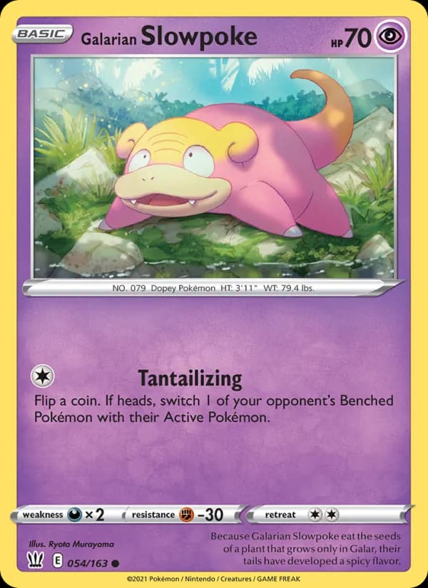 Galarian Slowpoke — Battle Styles, Common