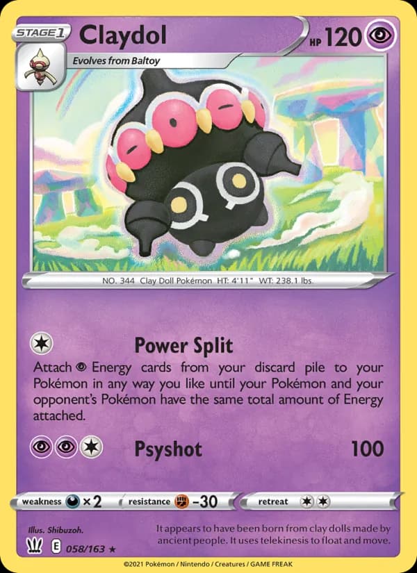 Claydol — Battle Styles, Rare