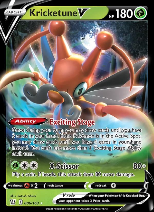 Kricketune V — Battle Styles, Holo Rare V
