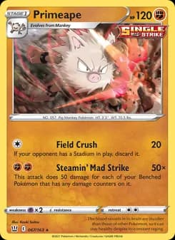 Primeape — Battle Styles — Rare