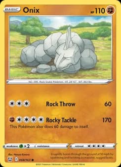 Onix — Battle Styles — Common