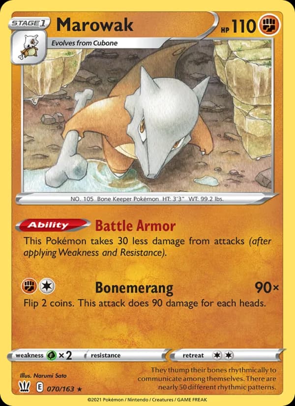 Marowak — Battle Styles, Rare