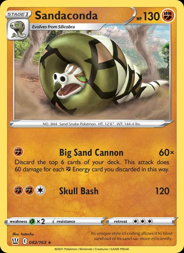 Sandaconda — Battle Styles, Holo Rare
