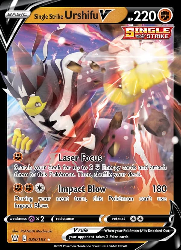 Single Strike Urshifu V — Battle Styles, Holo Rare V