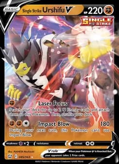 Single Strike Urshifu V — Battle Styles — Holo Rare V