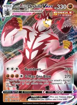 Single Strike Urshifu VMAX — Battle Styles — Holo Rare VMAX
