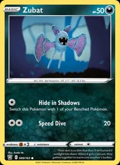 Zubat — Battle Styles — Common