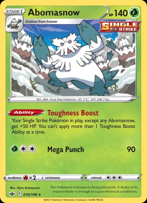 Abomasnow — Chilling Reign, Rare
