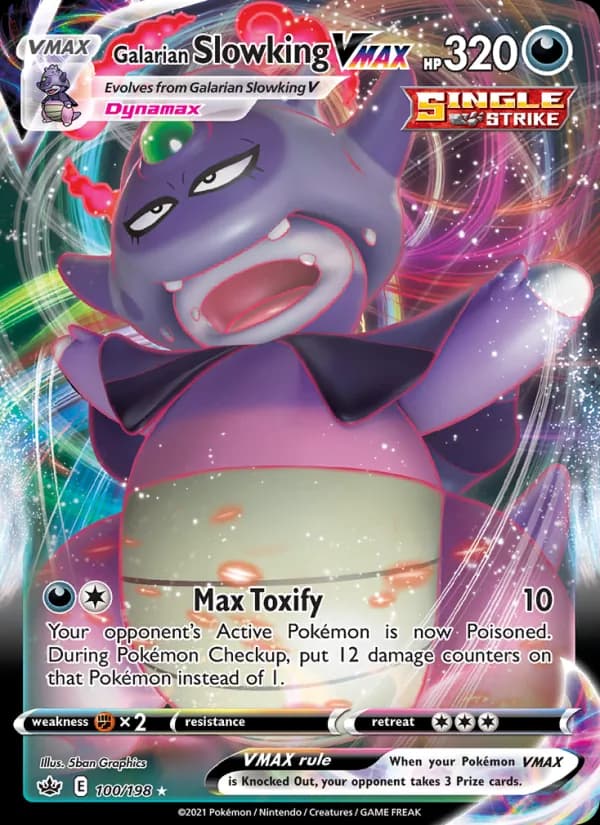 Galarian Slowking VMAX — Chilling Reign, Holo Rare VMAX