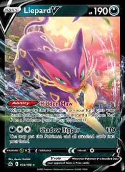 Liepard V — Chilling Reign — Holo Rare V