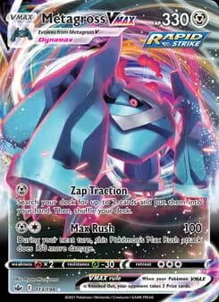 Metagross VMAX — Chilling Reign — Holo Rare VMAX