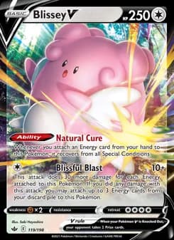 Blissey V — Chilling Reign — Holo Rare V
