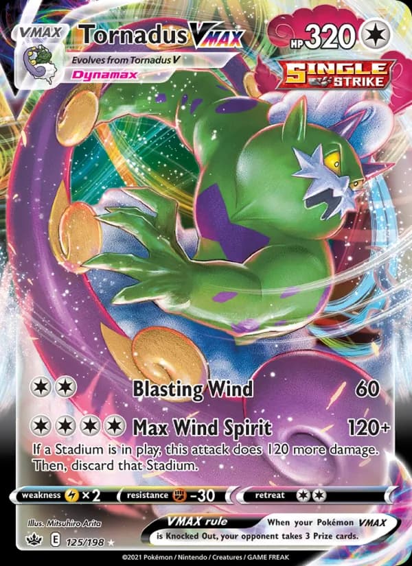 Tornadus VMAX — Chilling Reign, Holo Rare VMAX
