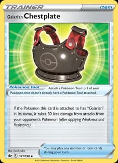 Galarian Chestplate — Chilling Reign — Uncommon