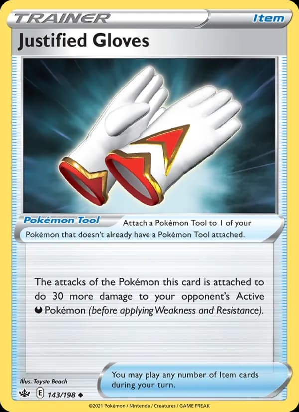 Justified Gloves — Chilling Reign, Uncommon