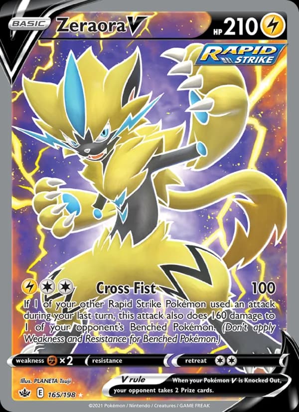 Zeraora V — Chilling Reign, Ultra Rare