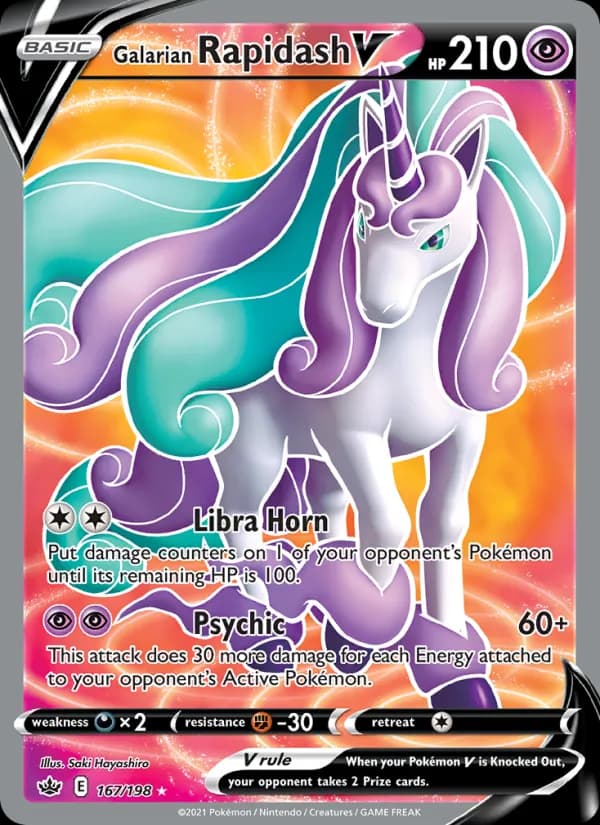 Galarian Rapidash V — Chilling Reign, Ultra Rare
