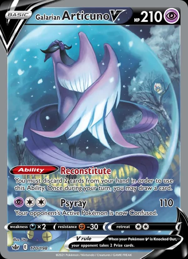 Galarian Articuno V — Chilling Reign, Ultra Rare