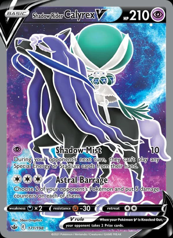 Shadow Rider Calyrex V — Chilling Reign, Ultra Rare