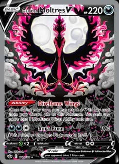 Galarian Moltres V — Chilling Reign — Ultra Rare