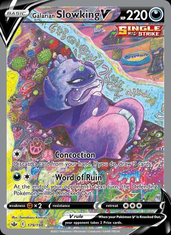Galarian Slowking V — Chilling Reign, Ultra Rare