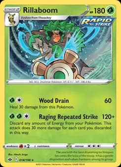 Rillaboom — Chilling Reign — Holo Rare