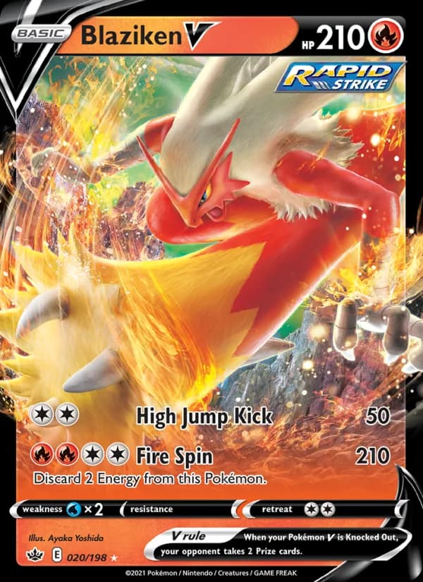 Blaziken V — Chilling Reign, Holo Rare V