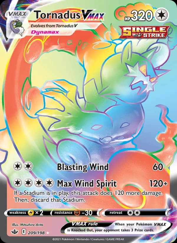Tornadus VMAX — Chilling Reign, Secret Rare