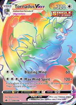 Tornadus VMAX — Chilling Reign — Secret Rare