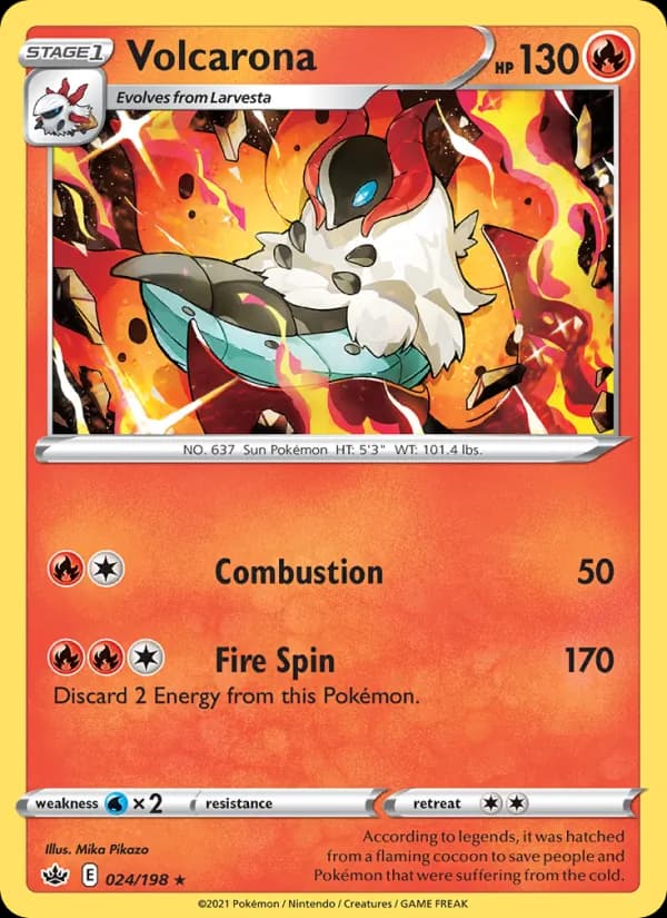 Volcarona — Chilling Reign, Rare
