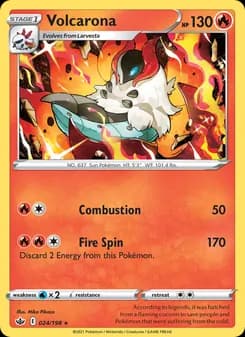 Volcarona — Chilling Reign — Rare