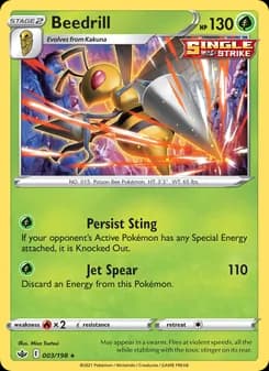 Beedrill — Chilling Reign — Holo Rare