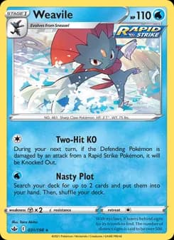 Weavile — Chilling Reign — Holo Rare