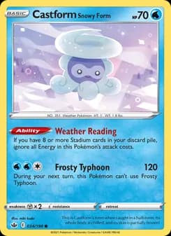 Castform Snowy Form — Chilling Reign — Common