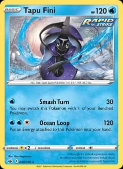 Tapu Fini — Chilling Reign — Holo Rare
