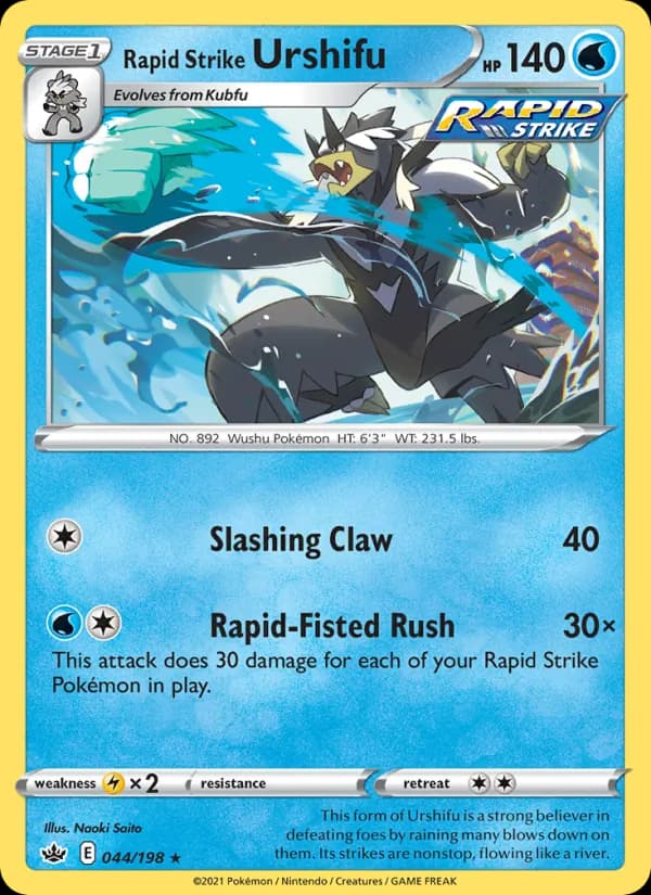 Rapid Strike Urshifu — Chilling Reign, Holo Rare