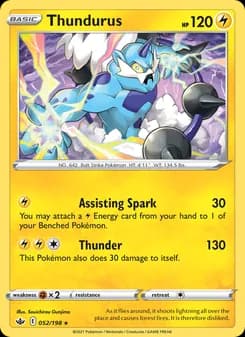 Thundurus — Chilling Reign — Holo Rare