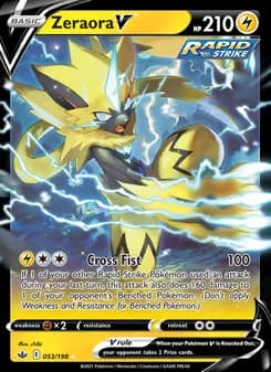 Zeraora V — Chilling Reign — Holo Rare V