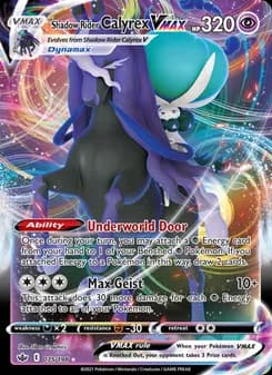 Shadow Rider Calyrex VMAX — Chilling Reign — Holo Rare VMAX
