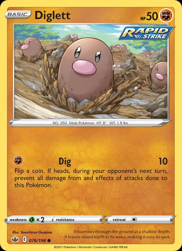 Diglett — Chilling Reign, Common