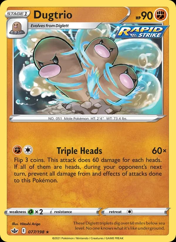 Dugtrio — Chilling Reign, Rare