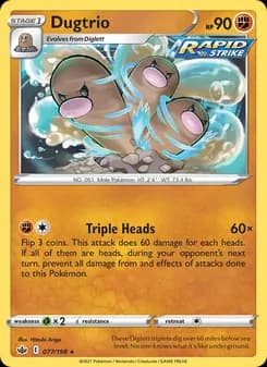 Dugtrio — Chilling Reign — Rare