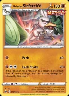 Galarian Sirfetch'd — Chilling Reign — Rare